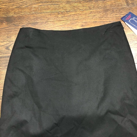 Chaps Skirt Black Weekday Ready Pull-On Straight 8 - Picture 4 of 8